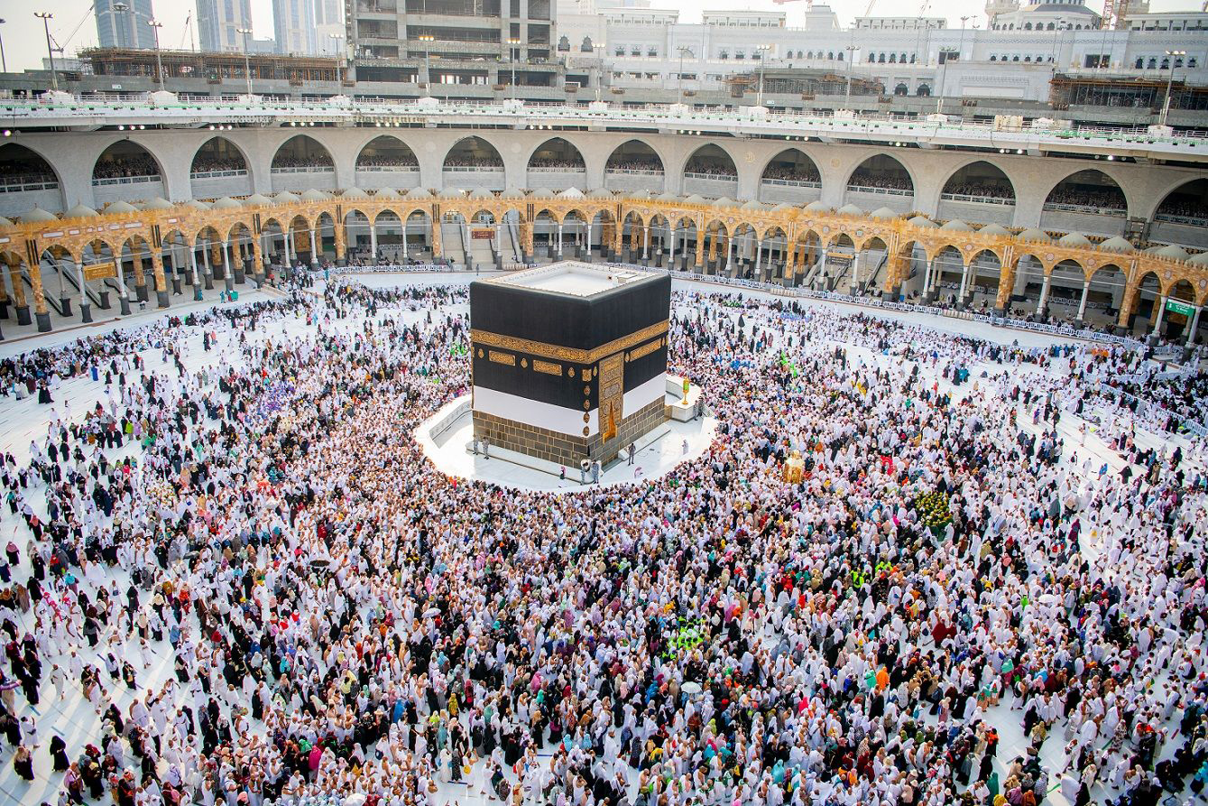 الكعبة المشرفة - مشهد من الحرم